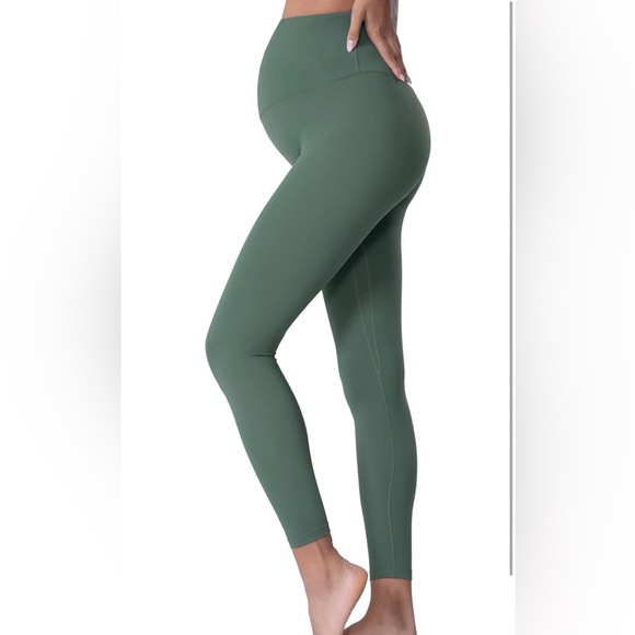 Maternity Clothes Best Pregnancy Postpartum Leggings Over The Belly Active Wear - Picture 2 of 7